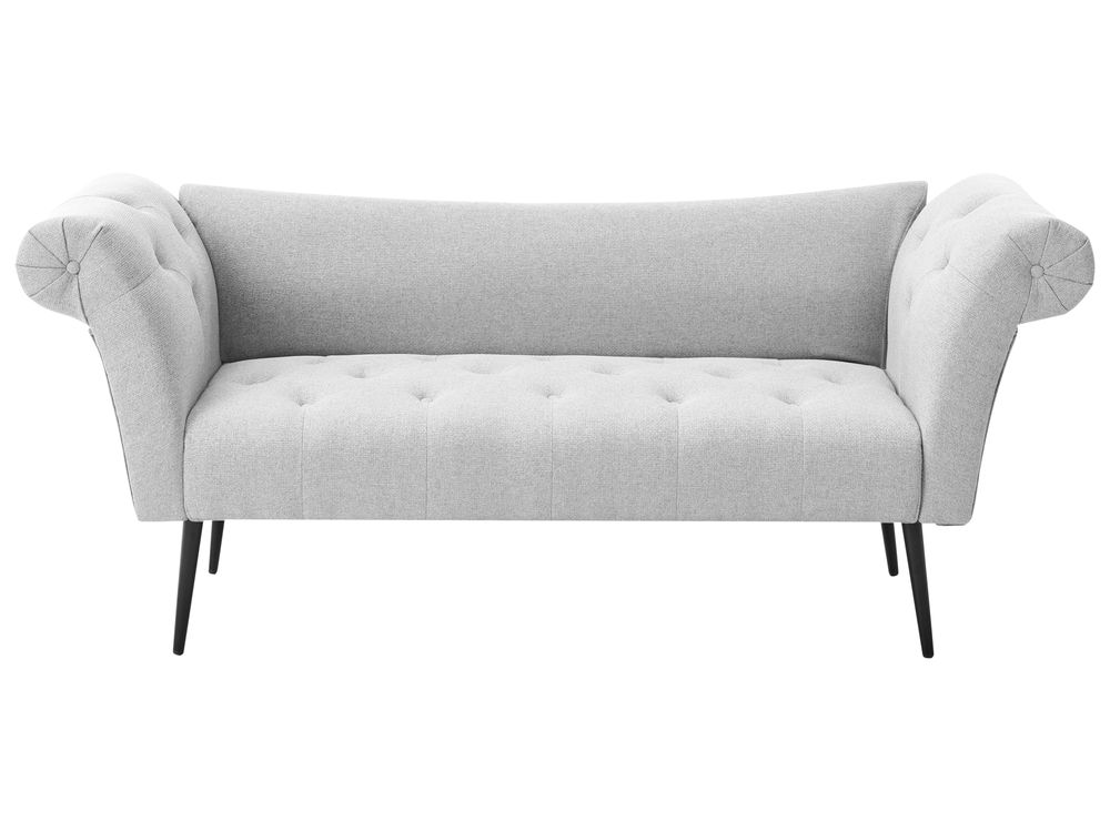 Chaise longue NANTILLY Tissu Gris clair