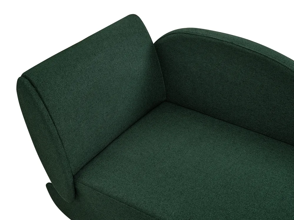 Chaise longue versione sinistra MERI con contenitore Lino sintetico Verde_937762
