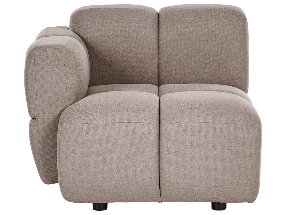 Modular Corner Sofa 4 Seater MAKSABERG Fabric Taupe Right Hand_1136524