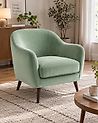 Poltrona LARVIK Velluto Verde menta