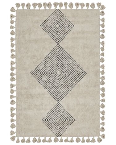 Bavlněný koberec 160 x 230 cm béžový BULCUK