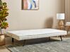 Divano letto tessuto bouclé bianco HASLE_912931