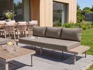 Divano da giardino 3 posti FIVIZZANO Legno d'acacia Beige_1151021