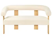Living Room Set ILBRO Boucle Off-White/ Light Brown_985015