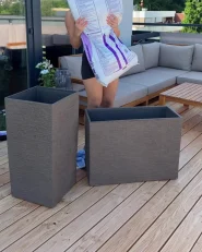 Donica TENNO 35 cm Ciemnobrązowy_1081439