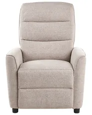 Recliner Chair SANDE with Footrest Fabric Beige_956192