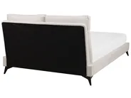 Bed Chenille MELLE 160 x 200 cm (EU King Size) Light Beige_762671