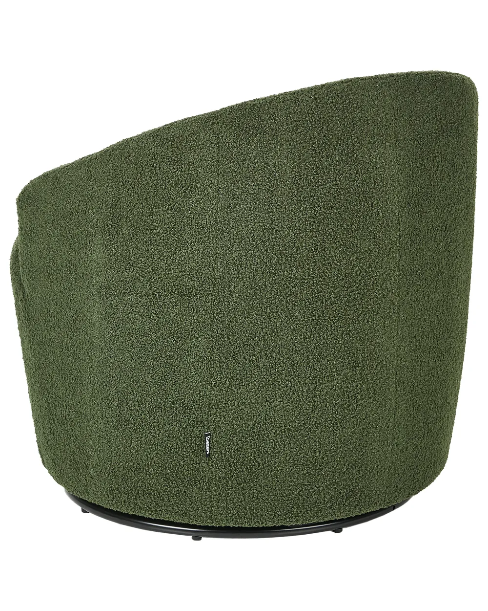 Swivel Armchair DAVIK Boucle Dark Green_943650