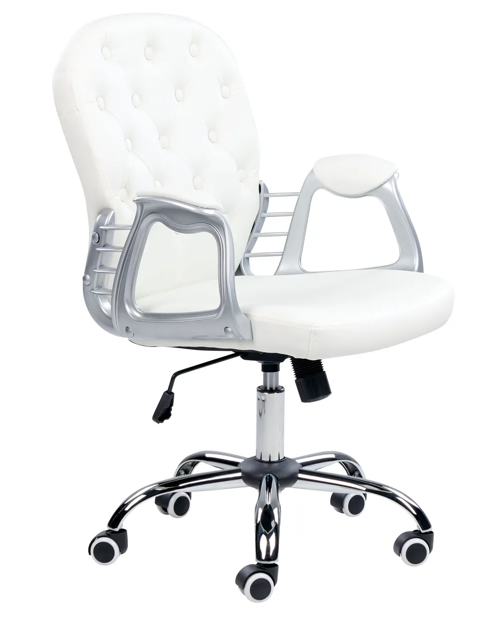 Office Chair PRINCESS Faux Leather White
