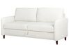 Sofa 3-osobowa z pojemnikiem sztruksowa biała MARE_918651