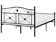 Bett mit Lattenrost Metall RODEZ 120 x 200 cm Schwarz_1026511