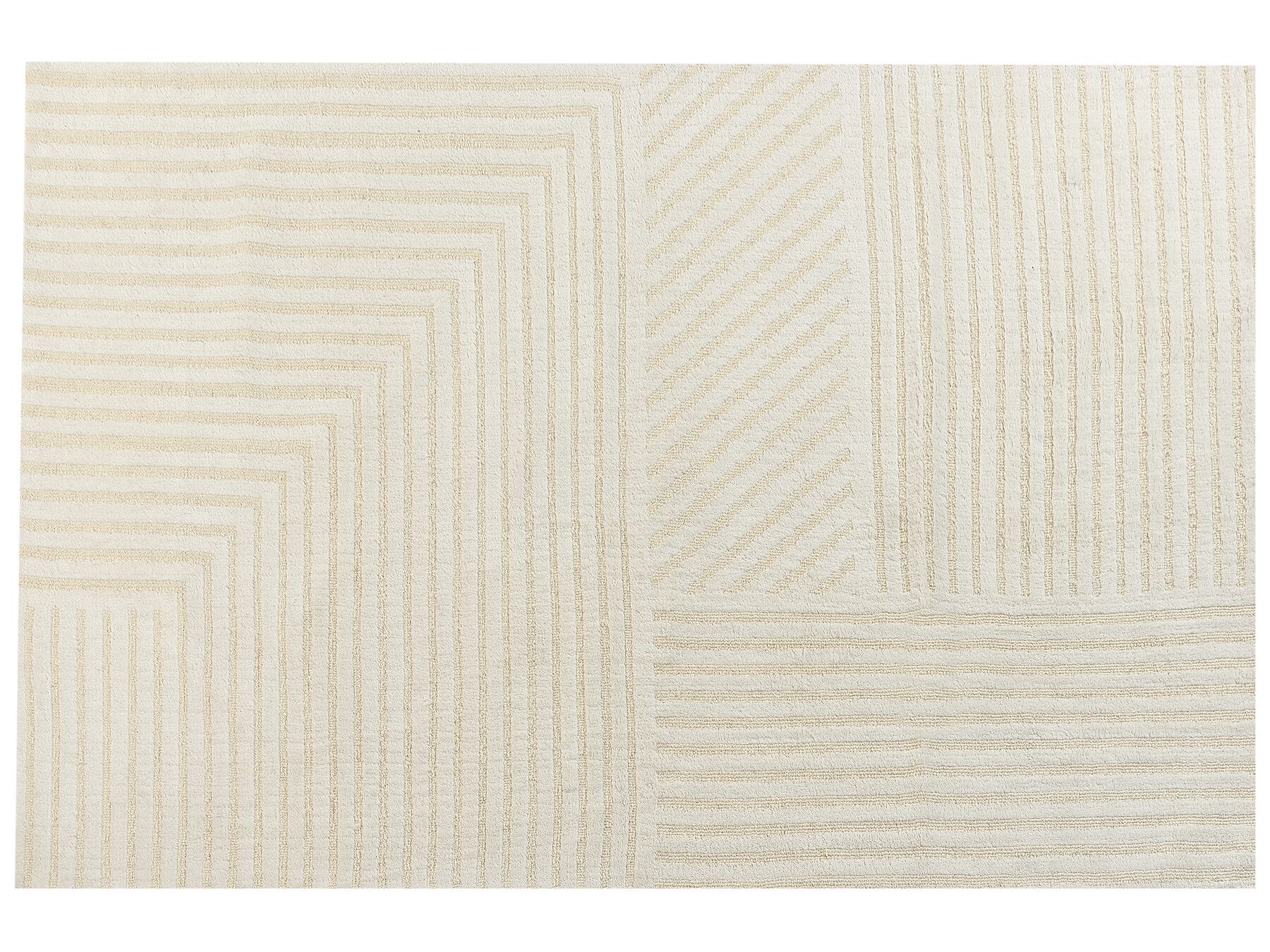 Vloerkleed wol beige 200 x 300 cm ABEGUM_883893