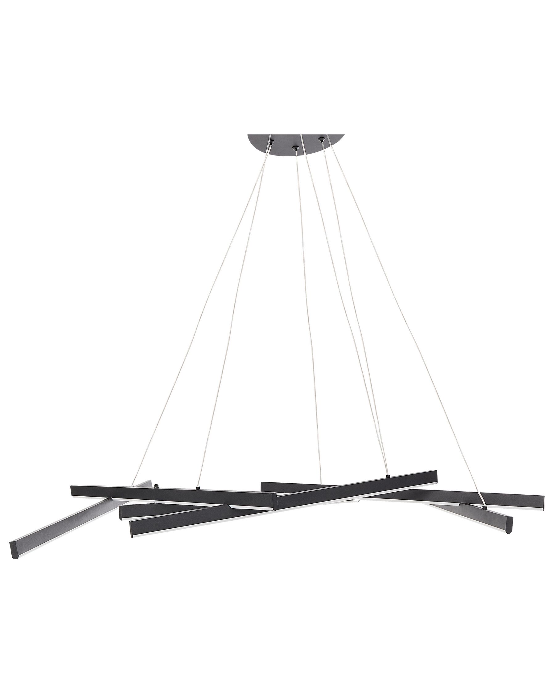 Lampa wisząca LED metalowa czarna KANDRA_934407