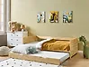 Trundle Bed Pine Wood GRAVELINES 90 x 200 cm (EU Single) Light Brown