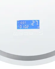 Lustro łazienkowe LED BROGNON 60 cm 60 cm Wbudowany głośnik Bluetooth Srebrny_932370