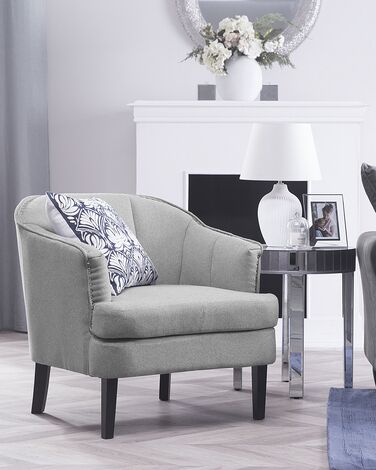 Fabric Armchair Grey ELVERUM