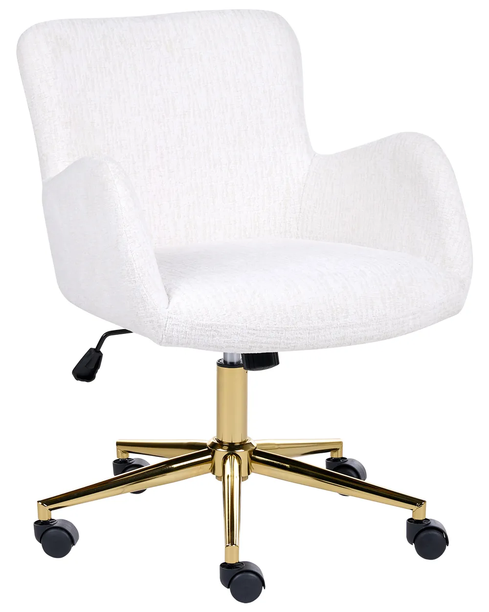 Desk Chair MISORELA Chenille Off-White_1092263