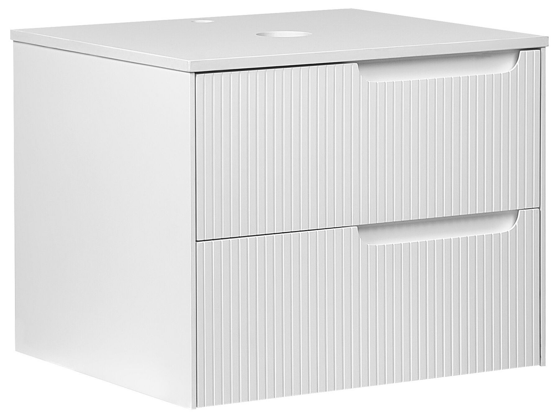 Bathroom Wall Mounted Cabinet 60 x 52 cm White QUINTELA_934924