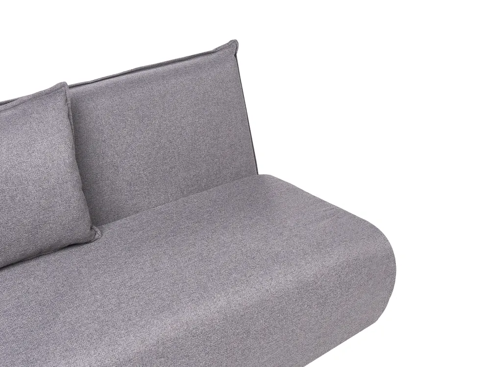 Sofa Bed 2 Seater ROROS Faux Linen Dark Grey_1038941