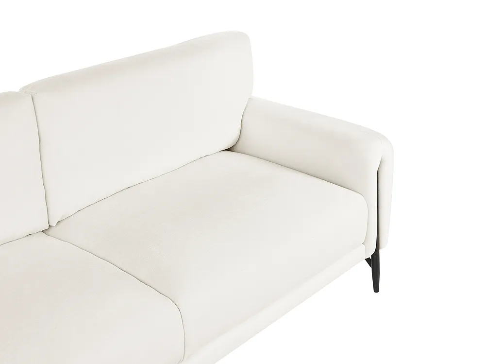 Sofa 3-Sitzer SKARO Chenillegewebe Cremeweiß_1155799