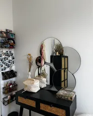 Specchio CLAIS 82 cm 80 cm Argento_981328