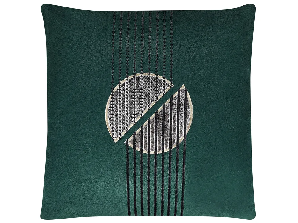 Set of Decorative Cushions CEROPEGIA Velvet 45 x 45 cm Emerald