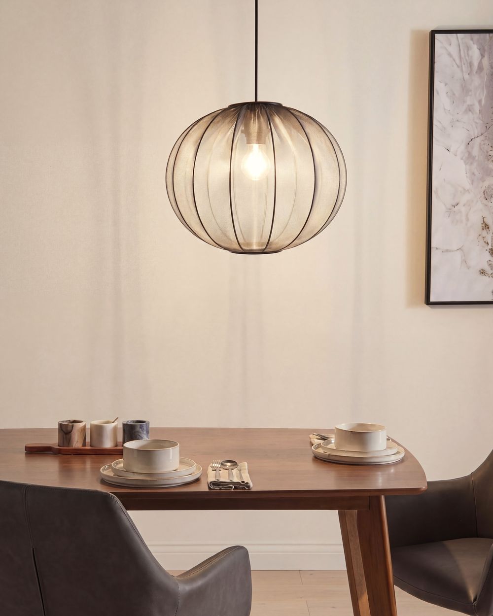 Lampe suspension MARIETA Noir