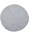 Shaggy Rug DEMRE Light Grey ø 140 cm