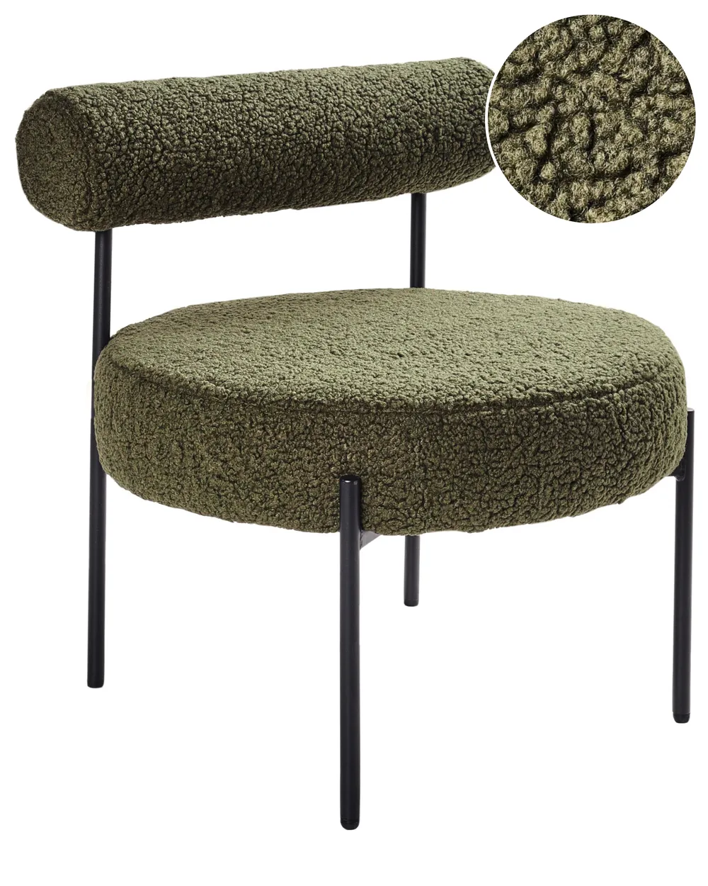 Fotel ALPHA Boucle Zielony