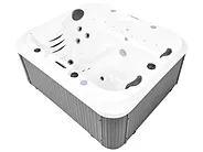 Outdoor Whirlwanne mit LED HORCONES Grau_1081907