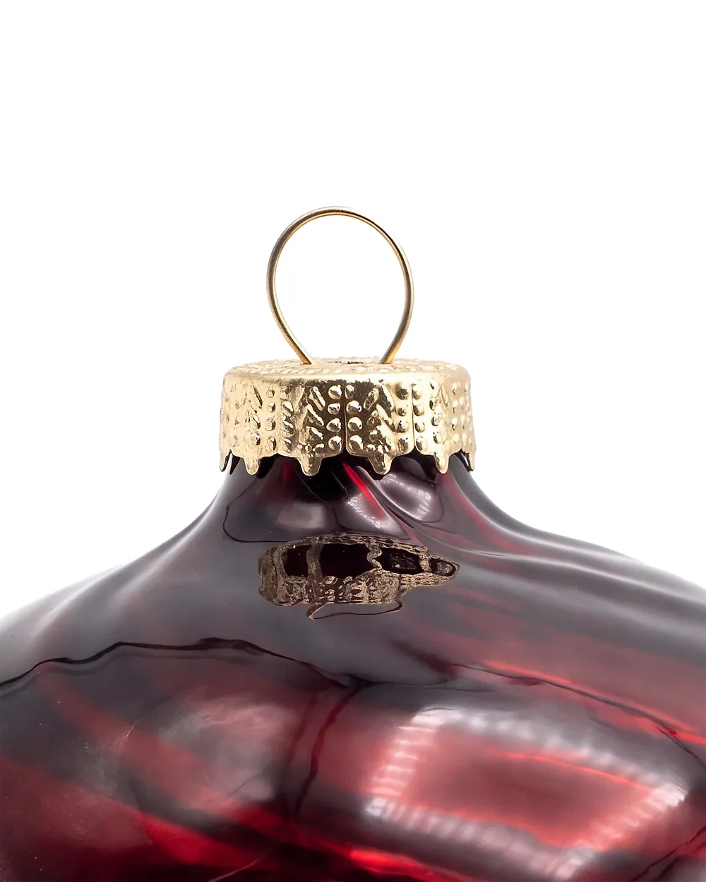 Conjunto de 6 bolas de Navidad SNOWGLOBE Vidrio Rojo oscuro_1192056