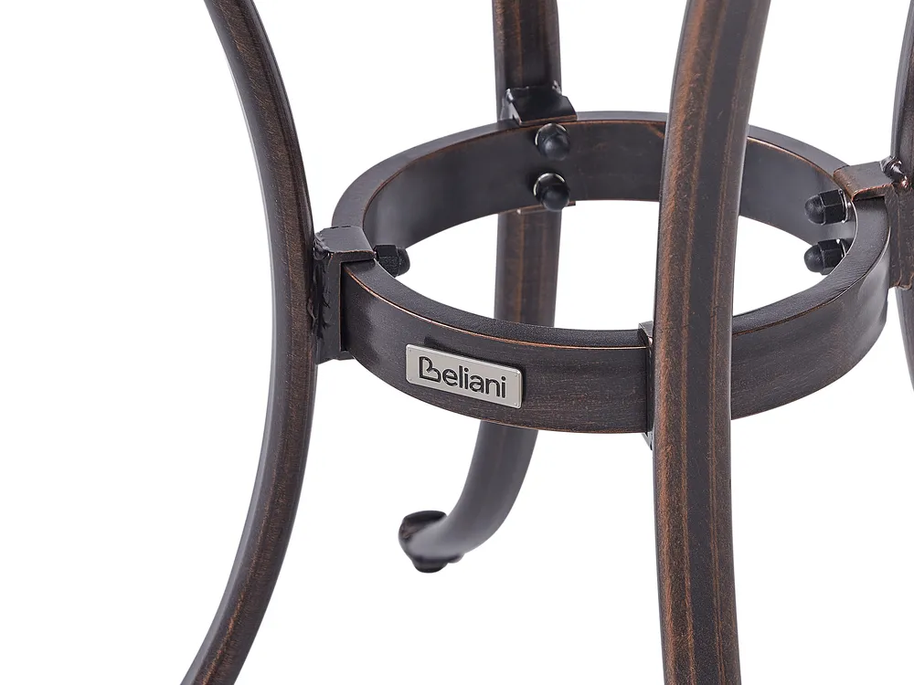 Bistro Table ANDALO 68 cm 68 cm Metal Brown_931788