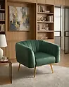 Armchair LACONIA Velvet Dark Green