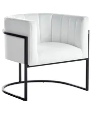 Armchair LARVIK II Velvet White_952115