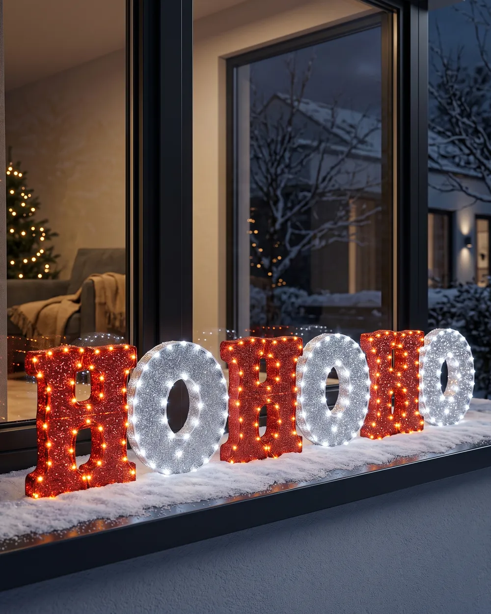 Decorazione per esterni LED GRENVIK 40 cm Bianco Rosso_950407