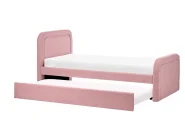 Trundle Bed Boucle RAYSSAC 90 x 200 cm (EU Single) Pink_1087325