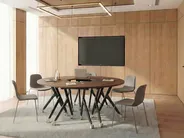 Foldable Corner Desk Module BENDI 90 cm 64 cm Dark Brown_1030828