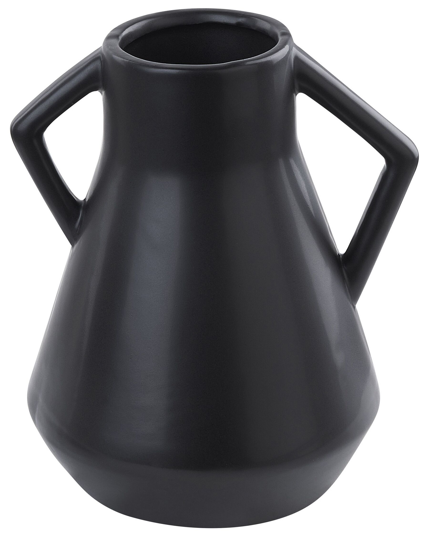 Blomvas keramik 30 cm svart FERMI_846026