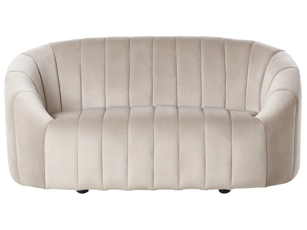 Sofa dla 2 osób MALUNG Welur Beżowy