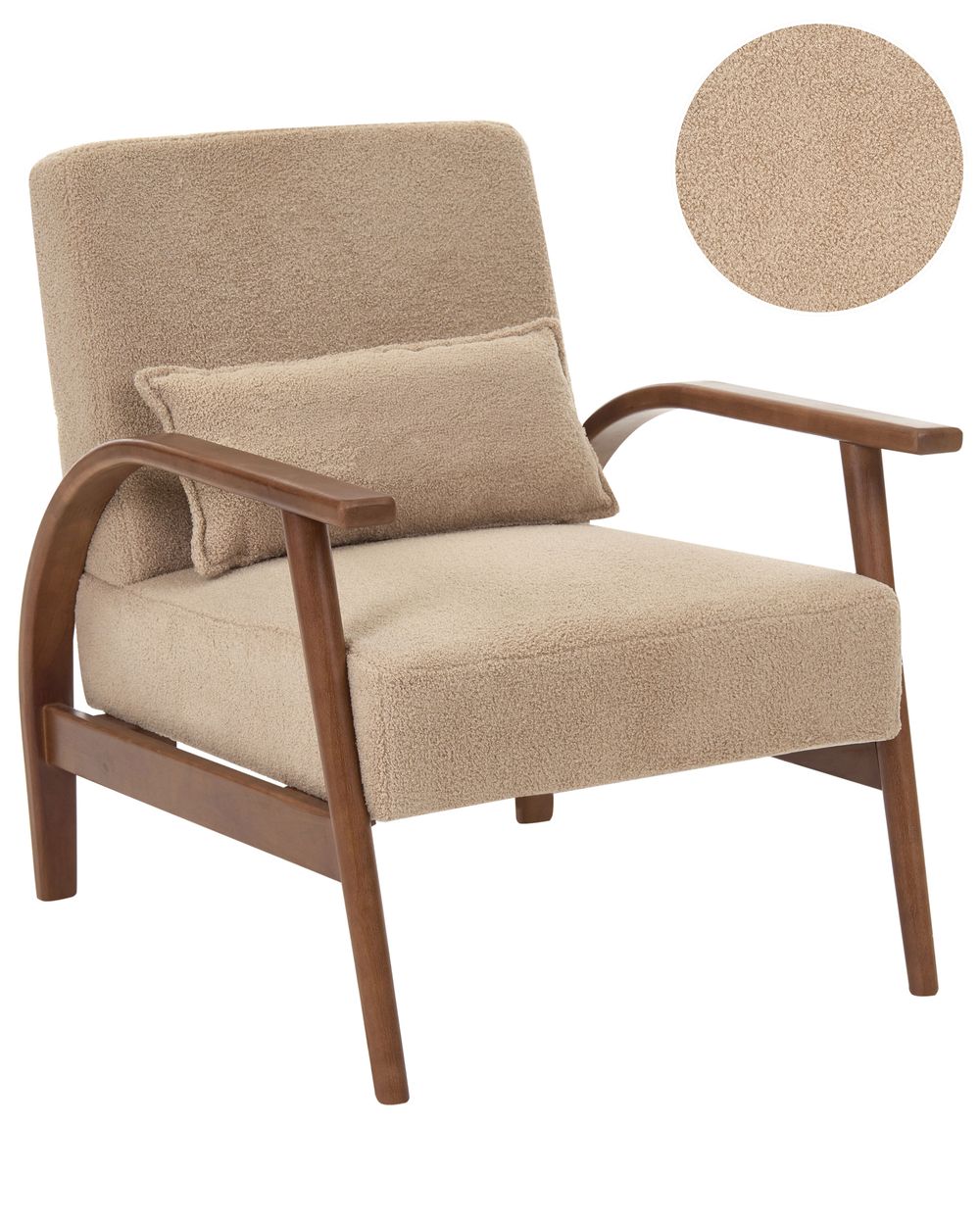 Lænestol SKARA Boucle Beige