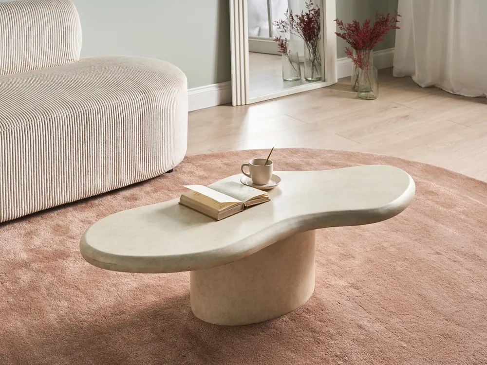 Coffee Table CONZA 57 cm 120 cm Beige - Beliani.pt