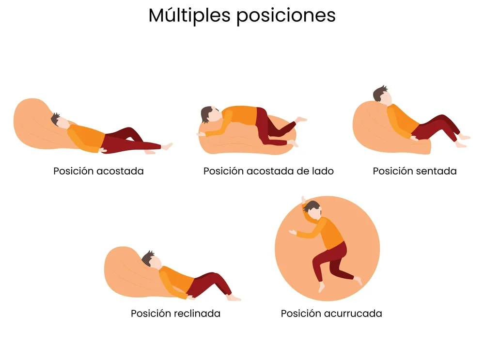 Puf cojín 200 L DROP 63 cm 75 cm Gris claro_1033214