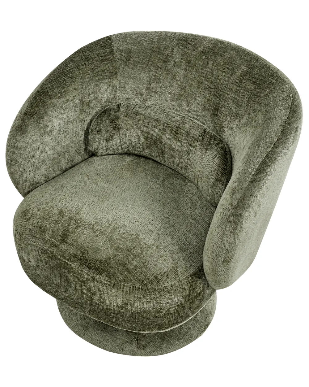 Poltrona girevole LIEKSA Ciniglia Verde_1027609