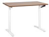 Schreibtisch braun / weiß 120 x 72 cm manuell höhenverstellbar DESTINAS_899079