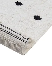 Tappeto per bambini LAZA Bianco sporco 140 x 200 cm Cotone_908056