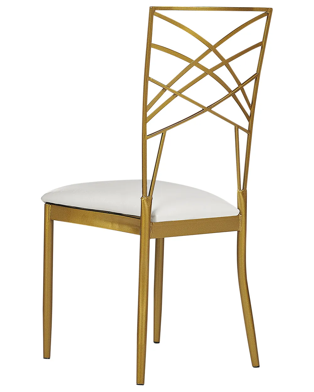 Sæt med 2 spisebordsstole GIRARD Metal Guld_913461