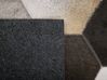 Kožený koberec 160 x 230 cm sivá/krémová biela SASON_764769