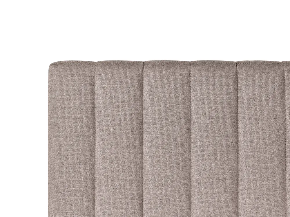 Boxspringbett mit Stauraum OFFICER Stoff Taupe 160 x 200 cm_1016313
