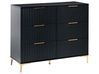 Komoda 6 szuflad WALCOTT Czarny