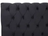 Bed Velvet AVALLON 140 x 200 cm (EU Double) Black_743639